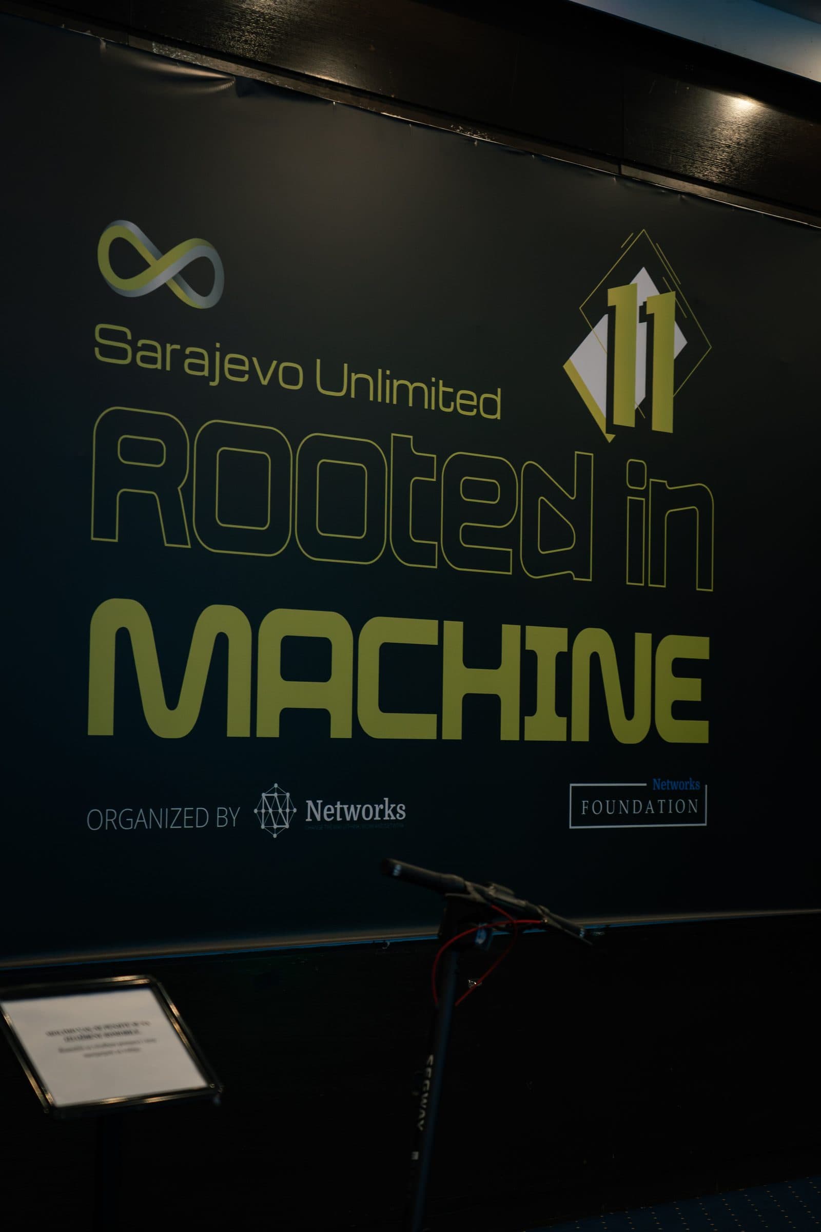 Banner konferencije Sarajevo Unlimited 11 „Rooted in Machine“ u organizaciji Networksa